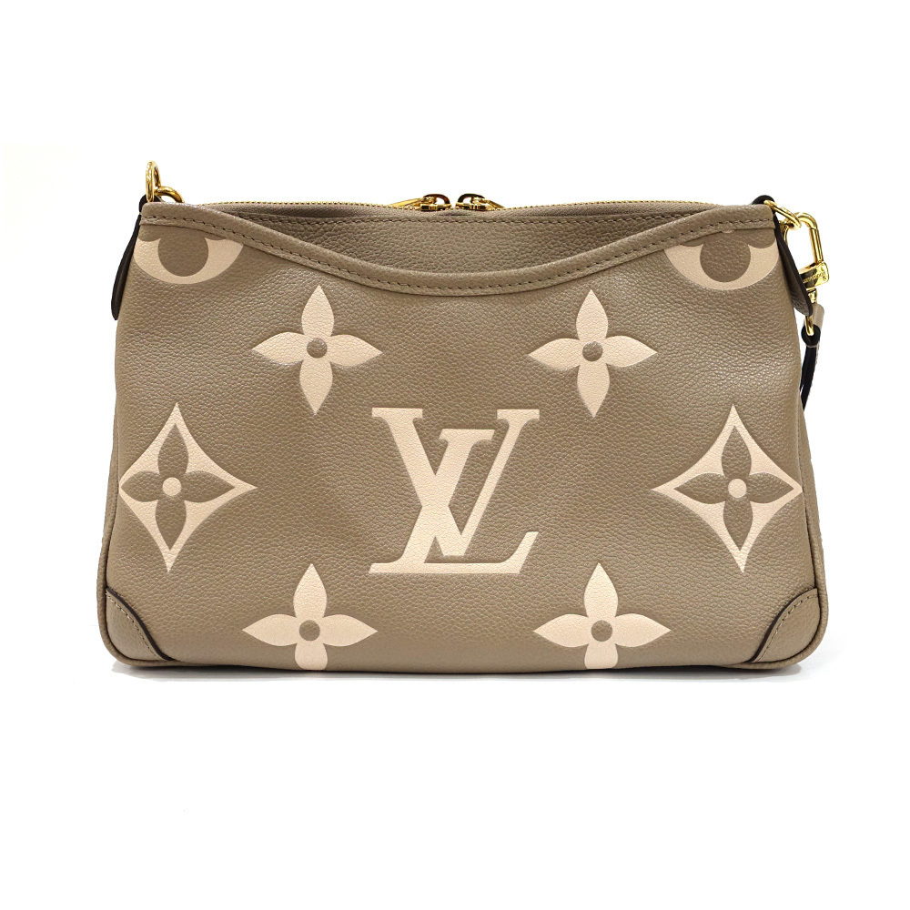 Louis Vuitton Trianon Monogram PM Crème Leather Empreinte Shoulder Handbag 2way